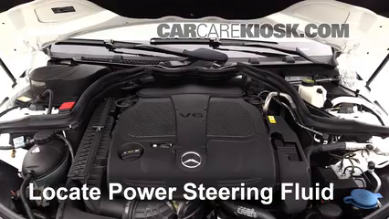 2013 Mercedes-Benz C300 4Matic Sport 3.5L V6 Power Steering Fluid Add Fluid